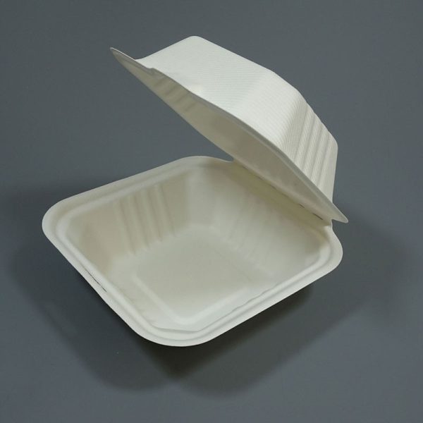 6" Bagasse Burger Box