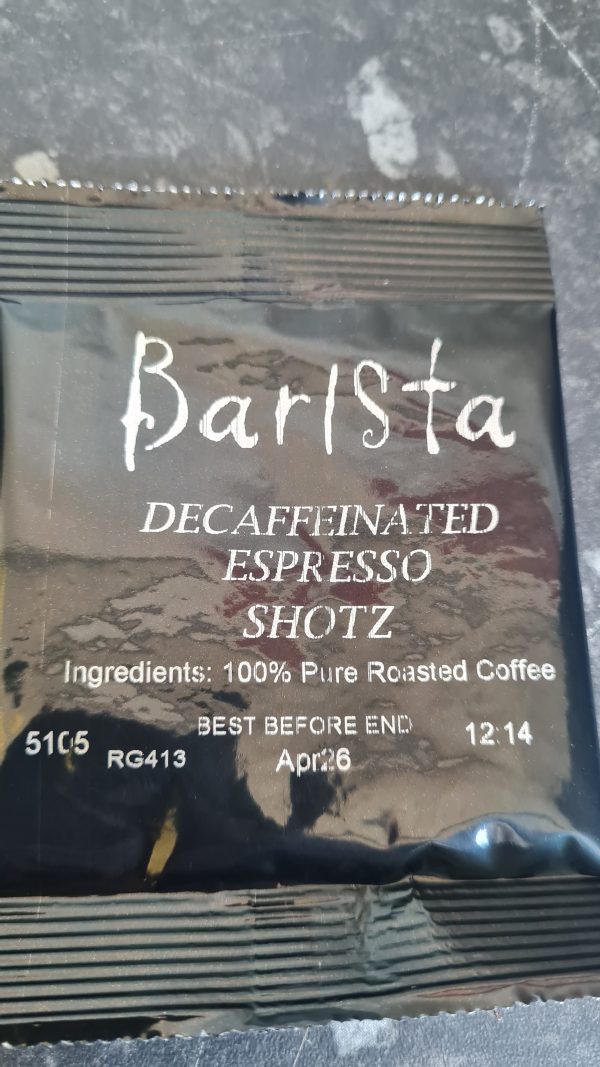 Pre-ground Decaf Espresso Sachets